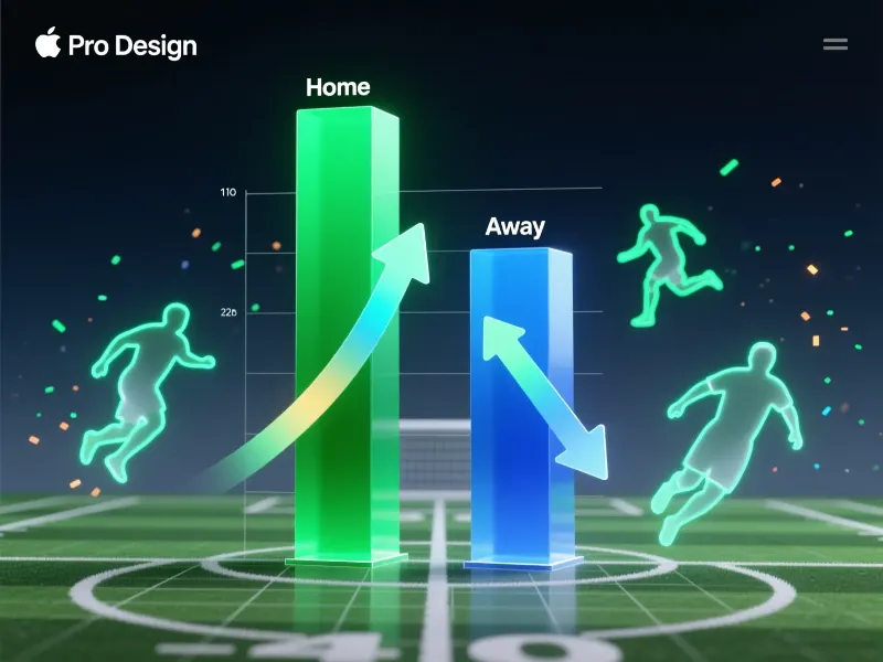 Visualización comparativa del rendimiento de equipos como local versus visitante mostrando el diferencial de puntos en LaLiga
