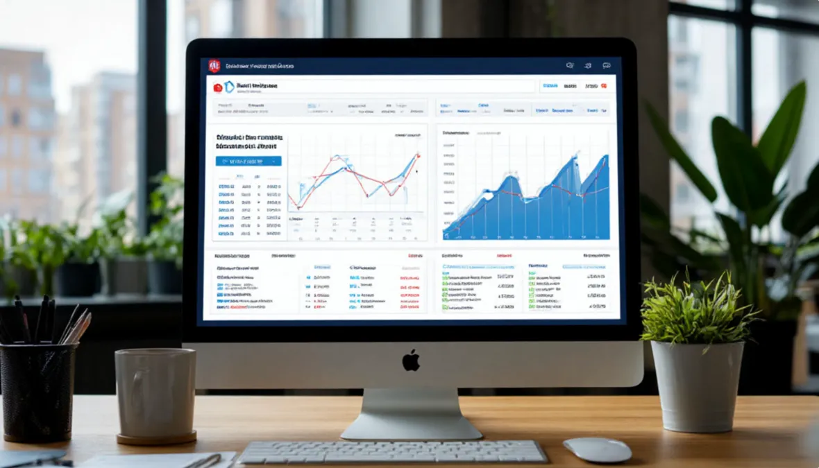 An&aacute;lisis de datos de temporada en pantalla con gr&aacute;ficos de rendimiento