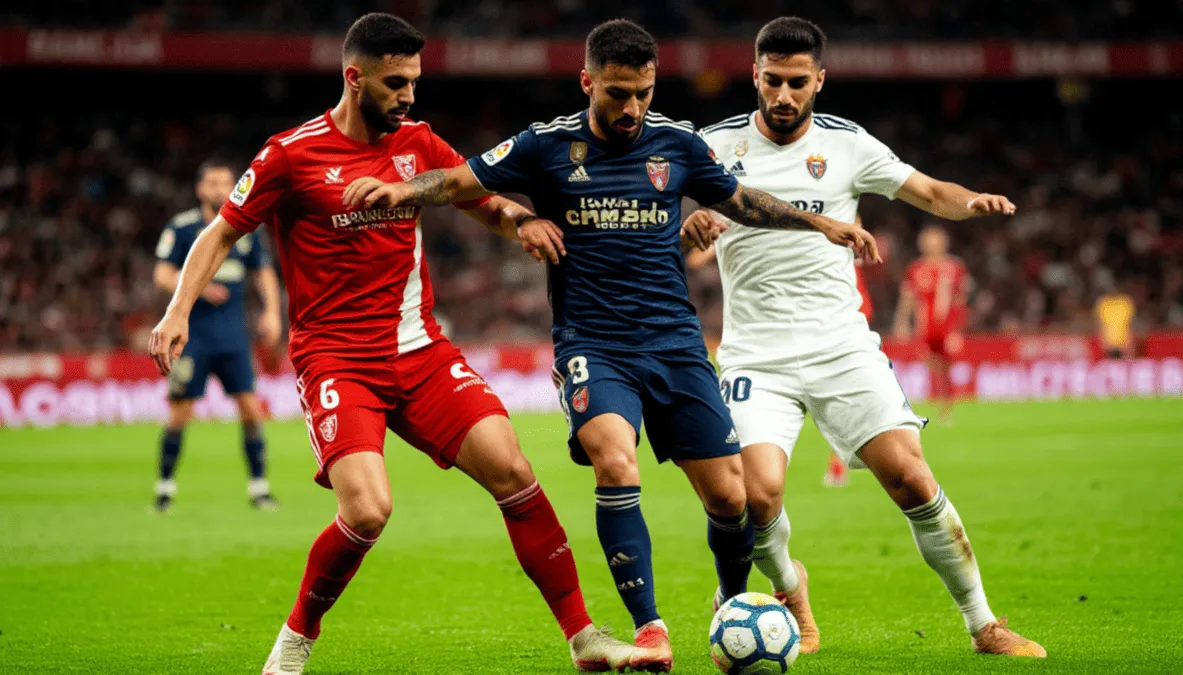 Jugadores del Rayo Vallecano compitiendo contra un equipo grande de LaLiga