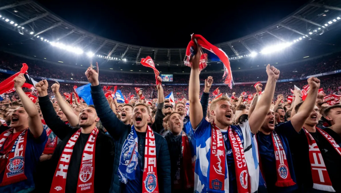 Acción de partido europeo del Rayo Vallecano contra rival de Conference League