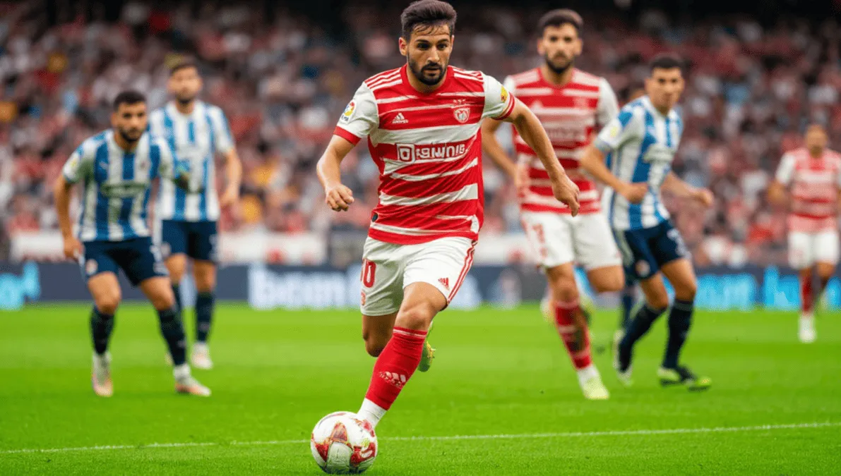 Contraataque del Rayo Vallecano contra un equipo grande con jugadores en carrera